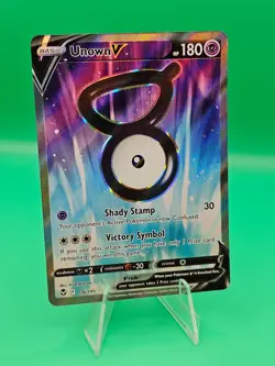 Unown V (Full Art) 176/195 Swsh12: Sword & Shield - Silver Tempest Holo Pokemon - Image 1