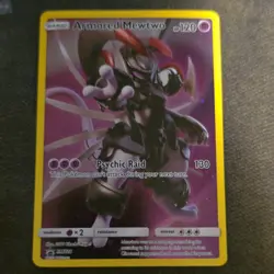 Pokemon Armored Mewtwo SM228 Promo Holo Psychic 120 HP Card TCG Basic - Image 1