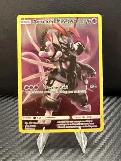 Pokemon TCG Armored Mewtwo Holo Rare Black Star Promo Card SM228 - Image 1