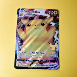 Pikachu VMAX SWSH062 Pokemon Card Tcg Celebrations Black Star Promo Full Art - Image 2