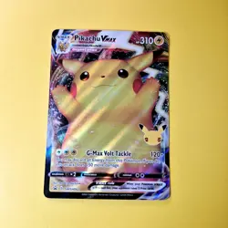 Pikachu VMAX SWSH062 Pokemon Card Tcg Celebrations Black Star Promo Full Art - Image 3