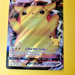 Pikachu VMAX SWSH062 Pokemon Card Tcg Celebrations Black Star Promo Full Art - Image 5