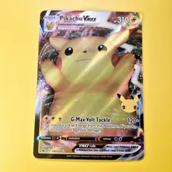 Pikachu VMAX SWSH062 Pokemon Card Tcg Celebrations Black Star Promo Full Art - Image 1