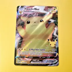 Pikachu VMAX SWSH062 Pokemon Card Tcg Celebrations Black Star Promo Full Art - Image 2
