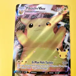 Pikachu VMAX SWSH062 Pokemon Card Tcg Celebrations Black Star Promo Full Art - Image 3
