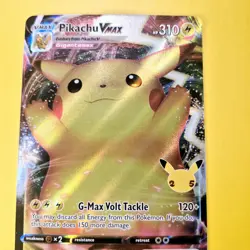 Pikachu VMAX SWSH062 Pokemon Card Tcg Celebrations Black Star Promo Full Art - Image 4