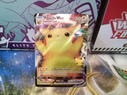 Pikachu VMAX swsh062 Full Art Black Star Promo Pokemon Celebrations - Image 4