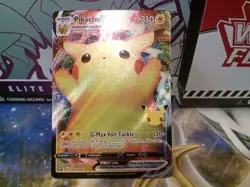 Pikachu VMAX swsh062 Full Art Black Star Promo Pokemon Celebrations - Image 5