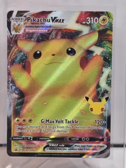 Pokemon Celebrations Pikachu VMAX SWSH062 Black Star Promo Full Art - Image 1