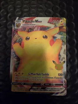 Pikachu VMAX SWSH062 Celebrations Black Star Promo Card Full Art Pokemon TCG #1 - Image 1