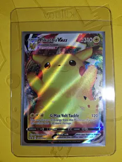 Pikachu VMAX SWSH062 Celebrations Full Art Black Star PROMO Pokemon TCG - Image 1