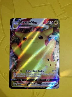 Pikachu VMAX SWSH062 Celebrations Full Art Black Star PROMO Pokemon TCG - Image 2