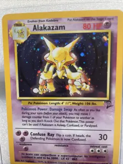 Pokemon TCG Alakazam Holo Ultra Rare Base Set 2 1999 1/130 - Image 2