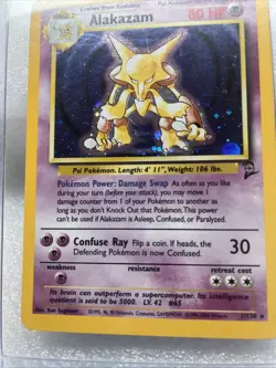 Pokemon TCG Alakazam Holo Ultra Rare Base Set 2 1999 1/130 - Image 3