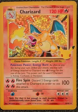 Pokemon TCG Celebrations Charizard 4/102 Classic Collection Holo Rare - NM/Mint - Image 1