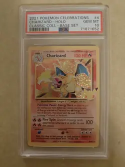 Pokemon TCG Charizard 4/102 Celebrations #4 Holo PSA 10 Gem Mint! - Image 1