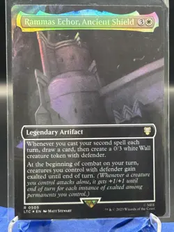 MTG [Borderless][Surge Foil] Rammas Echor, Ancient Shield {Commander: LOTR} - NM - Image 1