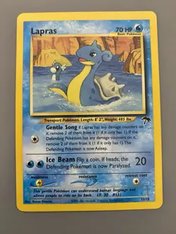Lapras 12/18 Southern Islands Rare Vintage Pokemon Card - NM - Image 1