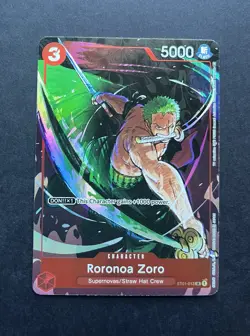 Roronoa Zoro (Gift Collection 2023) ST01-013 One Piece Promotion Cards Rare NM - Image 1