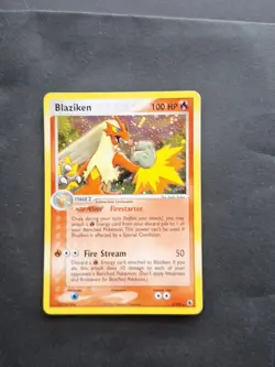 Pokemon TCG Blaziken Holo Card 3/109 Ruby and Sapphire Edition - Image 1