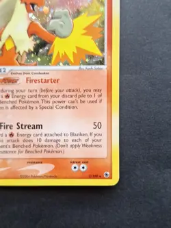 Pokemon TCG Blaziken Holo Card 3/109 Ruby and Sapphire Edition - Image 4