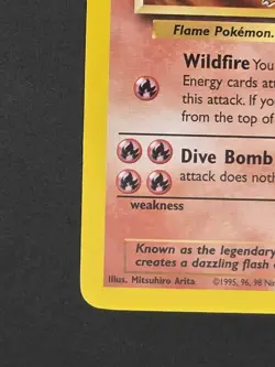 Moltres 27/62 Original Non-Holo Rare Fossil Pokemon Card WOTC TCG - Image 3