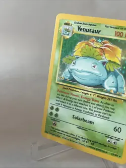 Venusaur 15/102 Base Set Unlimited Holo Rare Pokemon Card English WOTC MP - Image 2