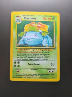 1999 Vintage Venusaur Holo 15/102 Pokemon Card TCG Base Set - MP - Image 1