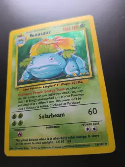 1999 Vintage Venusaur Holo 15/102 Pokemon Card TCG Base Set - MP - Image 4