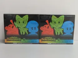 (2) Lot 2023 Pokemon Paldea Evolved Pokemon Center Sealed ETB Elite Trainer Box - Image 1