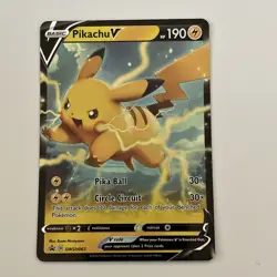 Pikachu V SWSH063 SWSH: Sword & Shield Holo Promo Pokemon Card - Image 1