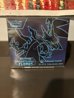 Phantasmal Flames Pokemon Center Elite Trainer Box Exclusive ETB Factory Sealed - Image 1