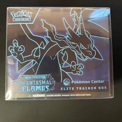 Phantasmal Flames Pokemon Center Exclusive ETB Elite Trainer Box New Sealed - Image 1