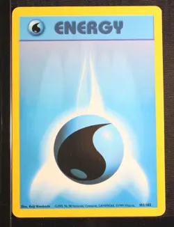 PSA 5 EXCELLENT 1999 Pokemon Game Base #102 Water Energy !!! - Image 3