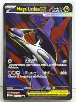 MEGA LATIAS EX 2025 POKEMON MEGA EVOLUTION ULTRA RARE 163/132 - Image 1