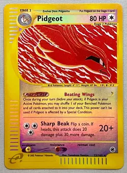 Pokemon Pidgeot #23/165 Reverse Holo Rare - 2002 Expedition Base Set - NM to MT! - Image 1