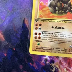 Golem 1st Edition [NM] Fossil Set - 36/62 Pokemon Card [1999] Uncommon WOTC - Image 3