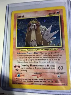 Entei Neo Revelation 1st Edition Holo Rare Pokemon Card 6/64 WOTC TCG - Image 2