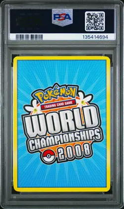 2008 POKEMON WORLD CHAMPIONSHIPS PROMO PSYCHIC LOCK #101 JOLTEON-GOLD STAR PSA 8 - Image 2