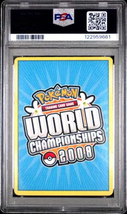 2008 POKEMON WORLD CHAMPIONSHIPS PROMO PSYCHIC LOCK #101 JOLTEON-GOLD STAR PSA 4 - Image 2