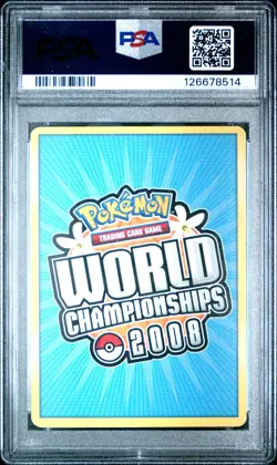 2008 POKEMON WORLD CHAMPIONSHIPS PROMO PSYCHIC LOCK #101 JOLTEON-GOLD STAR PSA 6 - Image 2