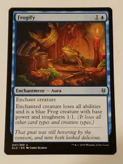 Frogify Throne of Eldraine Mtg Card Mint Condition - Image 1