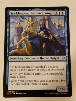 Syr Elenora, The Discerning Throne of Eldraine Mtg Card Mint Condition - Image 1