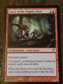 Curse Of The Nightly Hunt Innistrad Mtg Card Mint Condition - Image 1