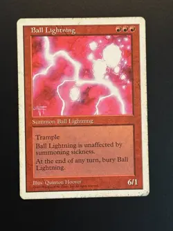MTG - Ball Lightning - Core Set 5th Edition - 1x - MP (Magic: The Gathering) - Image 1