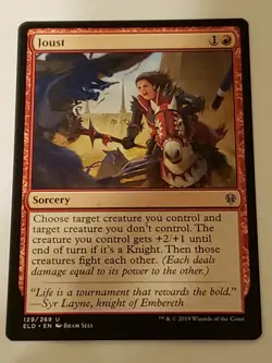Joust Throne of Eldraine Mtg Card Mint Condition - Image 1