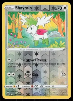 Pokemon - Shaymin 115/159 - Reverse Holo - Crown Zenith - NM/M - Image 1