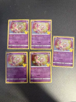 Mew 011/025 Holo Rare: Celebrations Pokemon TCG Lot Of 5 - Image 1