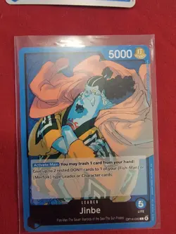 One Piece TCG Custom Blue Jinbe Deck Ready to Play - Image 1
