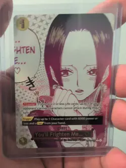 One Piece TCG OP14-118 ALT ART You'll Frighten Me...The Azure Sea's Seven SP Boa - Image 1